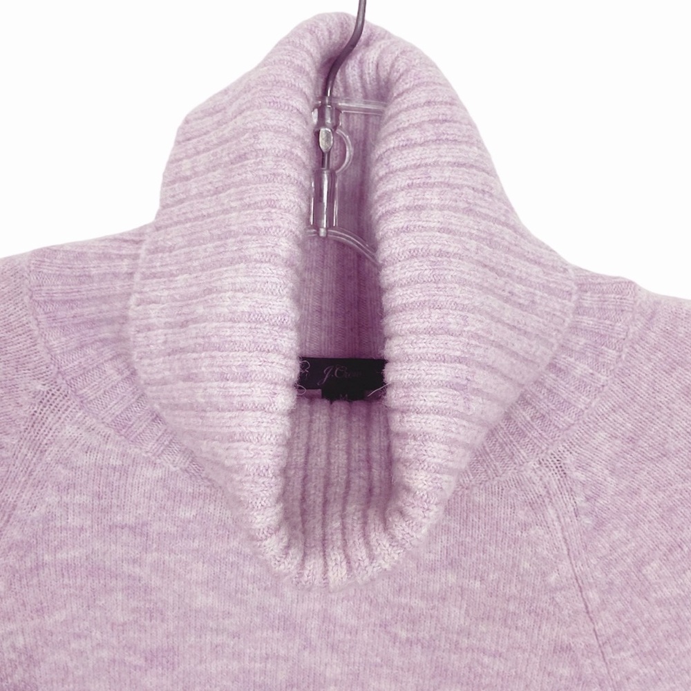 J.Crew Turtleneck Sweater in Supersoft Yarn in Lilac Size Medium - Picture 4 of 7
